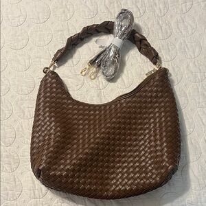 Modern & Chic Woven Hobo Bag